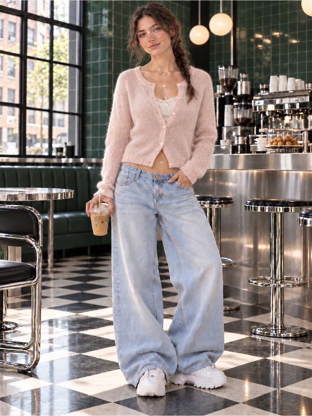 🩰🤍H&M Soft Ballet Pink Cardigan